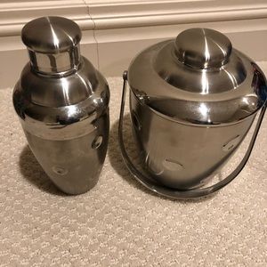 Marquis Waterford ice bucket and martini shaker